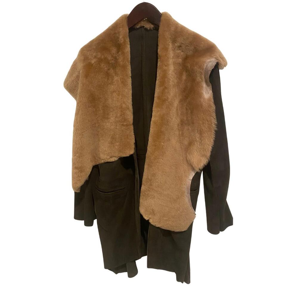 NEW BOD & CHRISTENSEN women's sheepskin napato jacket in chocolate